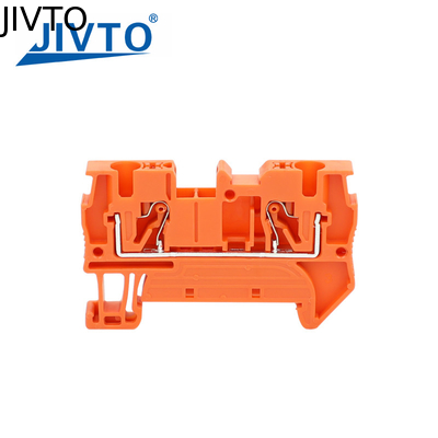 PT4 Push-in Terminal Strip Plug PT-4 4mm² Cable Connector Electrical Connect Din Rail Screwless Terminal Block PT 4